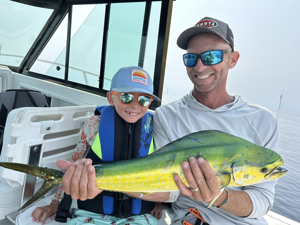 Father and son fishing on Nantucket