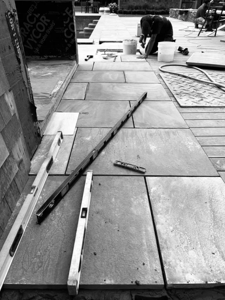Patio installation