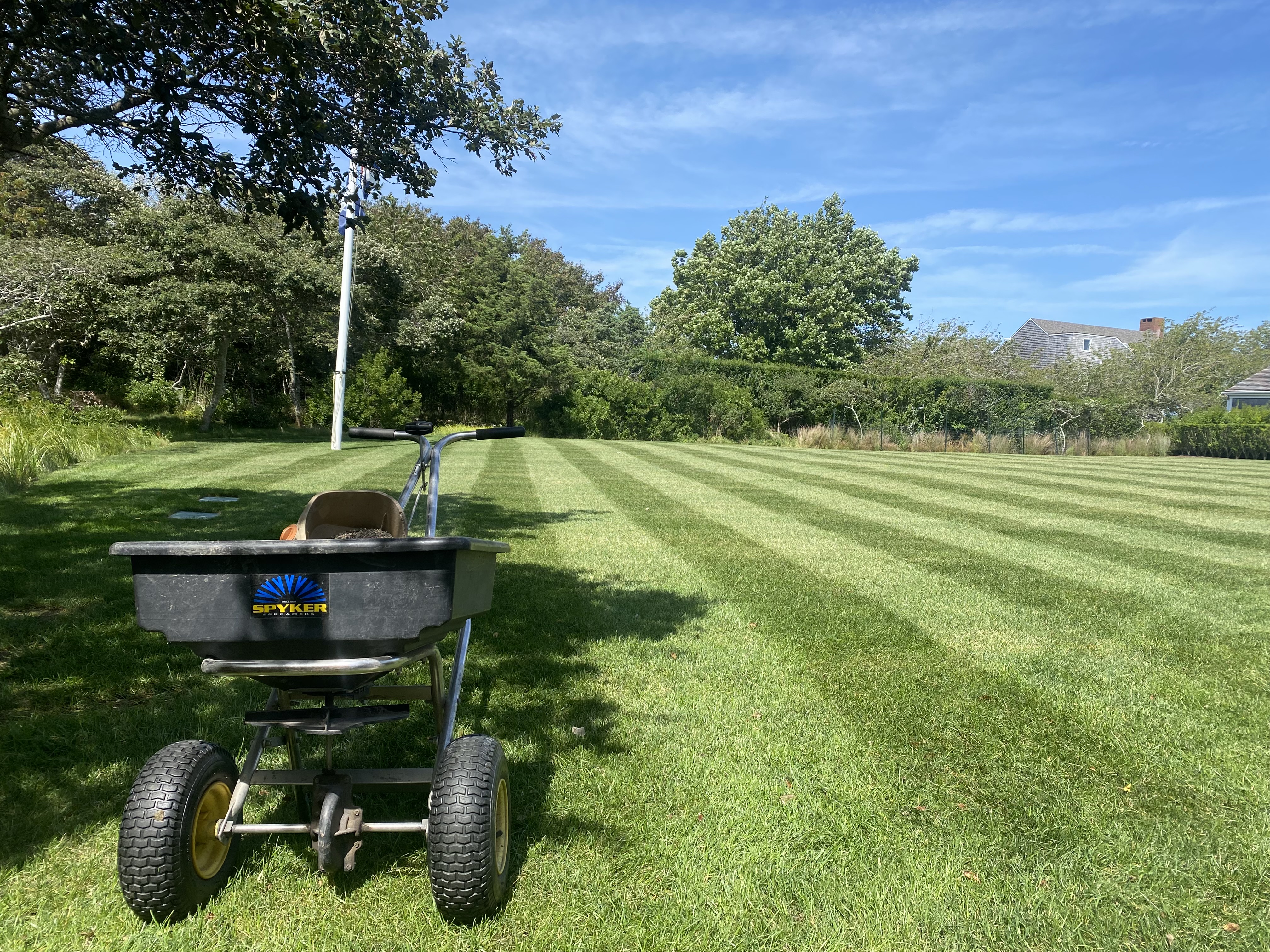 Lawn maintenance on Nantucket
